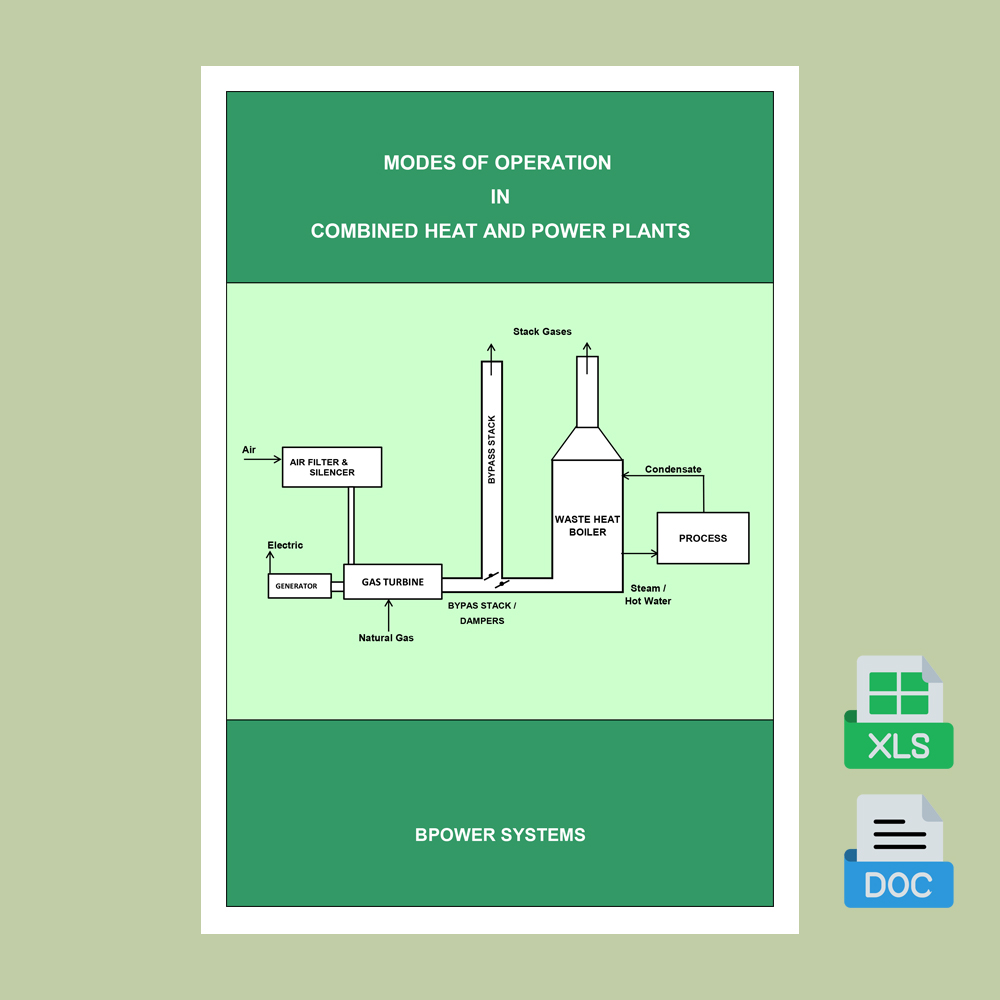 Modes of Operation in Combined Heat and Power Plants (Word+Excel) <p class="headalt">View All</p>