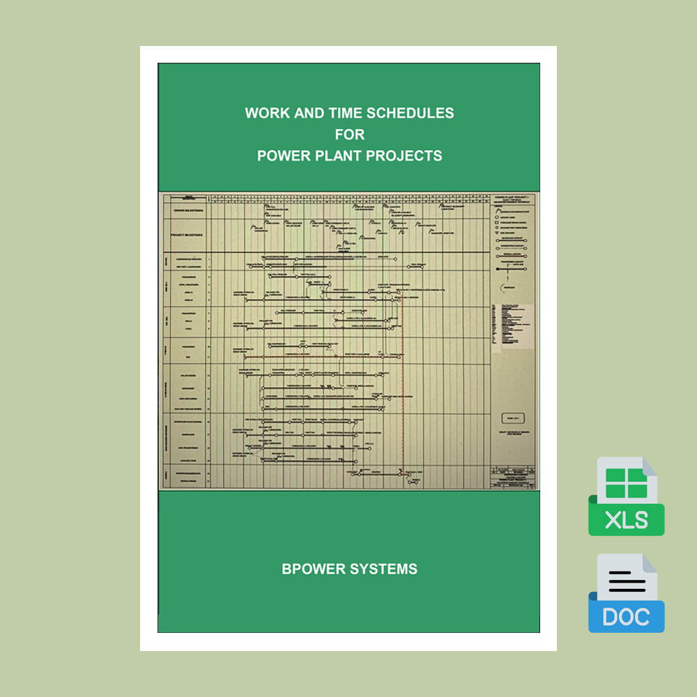 Work and Time Schedules for Power Plant Projects (Word+Excel) <p class="headalt">View All</p>